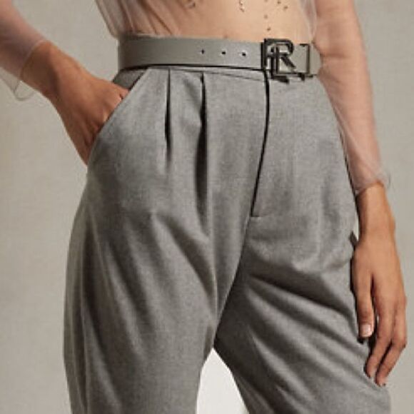 Ralph Lauren Collection * Fall 2023 Grey Harrison Flannel Jodhpur Pant - Picture 6 of 17